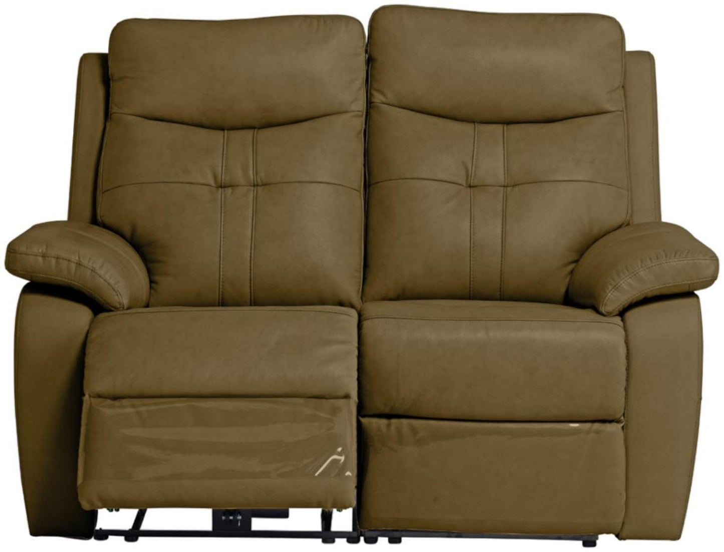 Sophia Brown Leather 2 Seater Electric Recliner Sofa