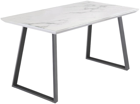 Waverley White Marble 4 Seater Rectangular Dining Table