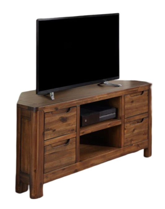 Monterey Acacia Wood Corner TV Unit