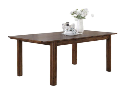 Monterey Acacia Wood Large 6 Seater Extending Dining Table