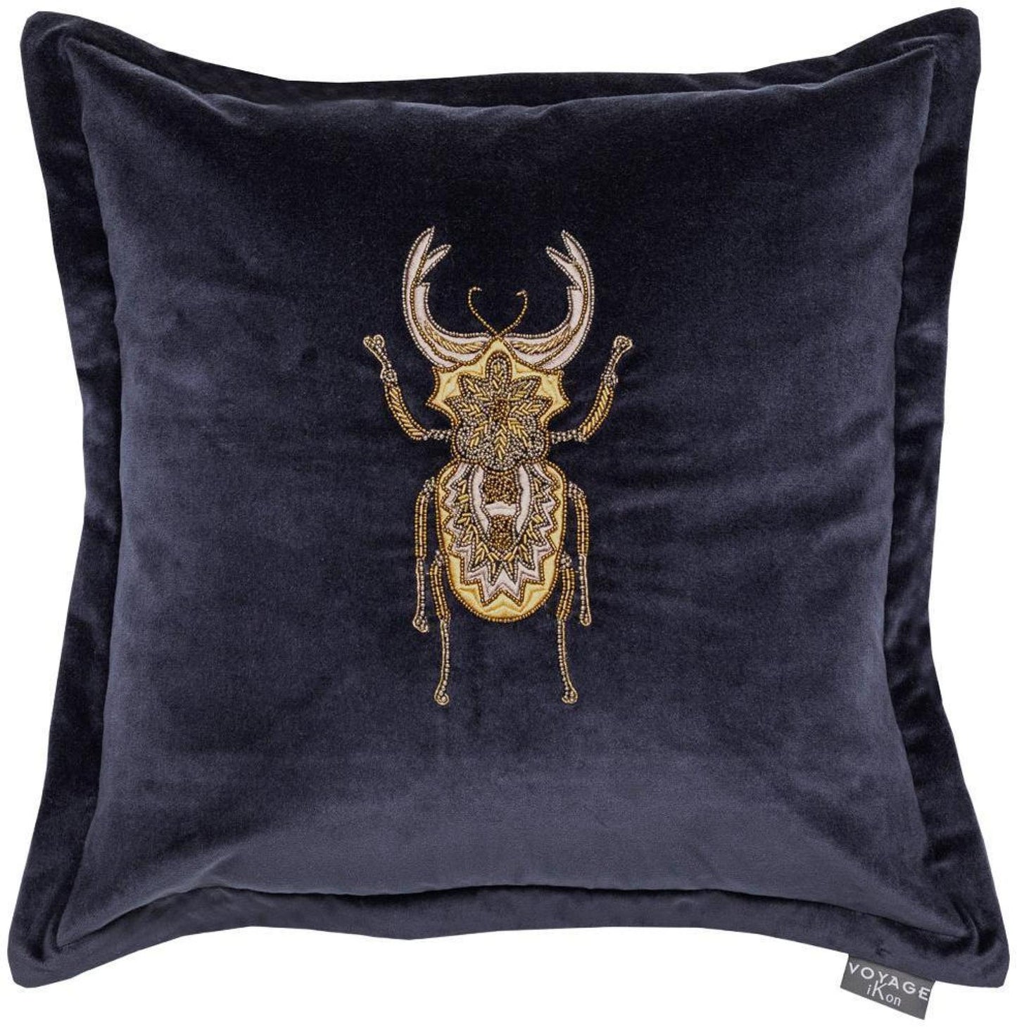 Voyage Maison Bellatrix Blue Embroidered Cushion