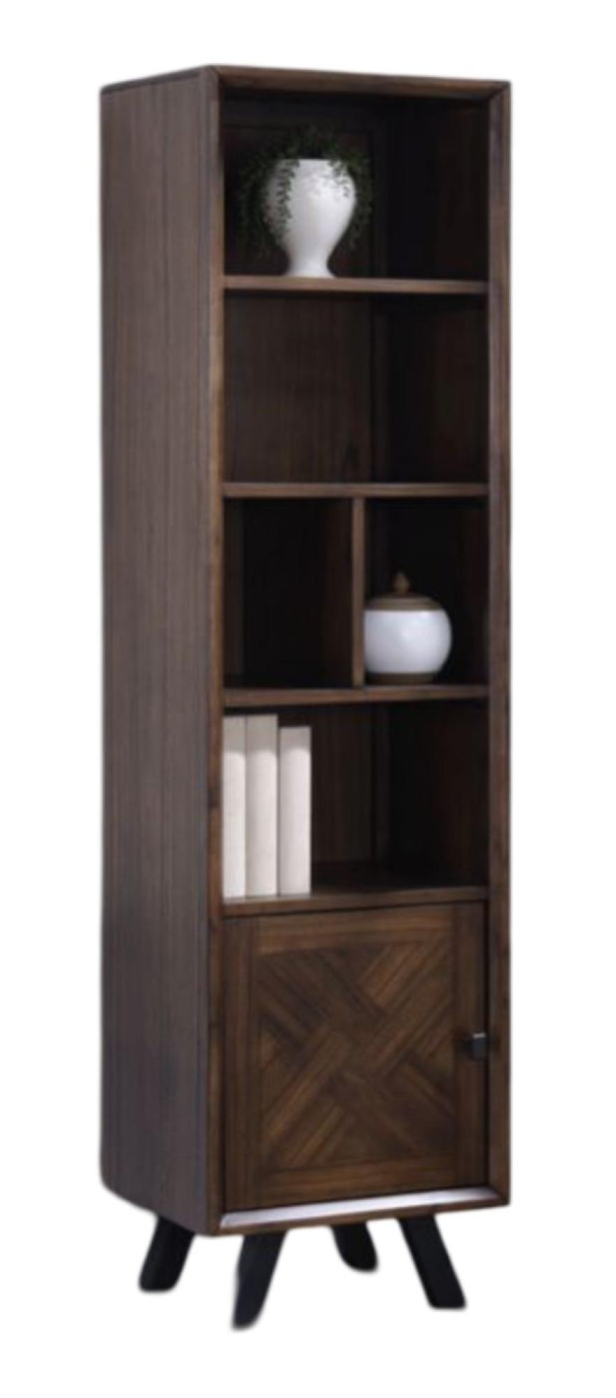 Nevada Mindi Wood 1 Door Single Bookcase