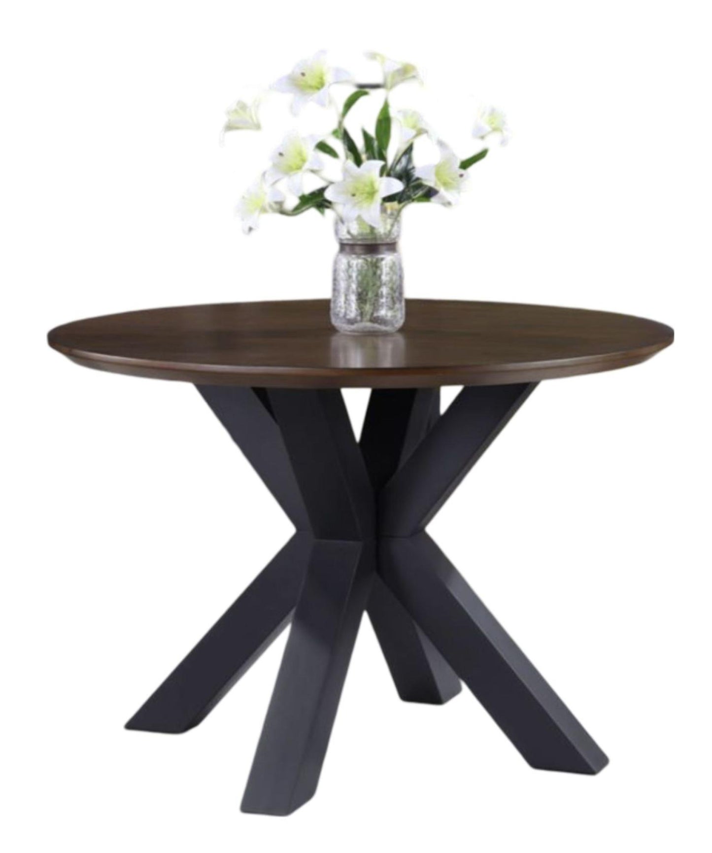 Nevada Mindi Wood 2 Seater Round Dining Table