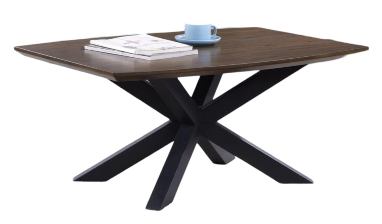 Nevada Mindi Wood Curved Coffee Table