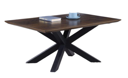 Nevada Mindi Wood Parquet Top Rectangular Coffee Table