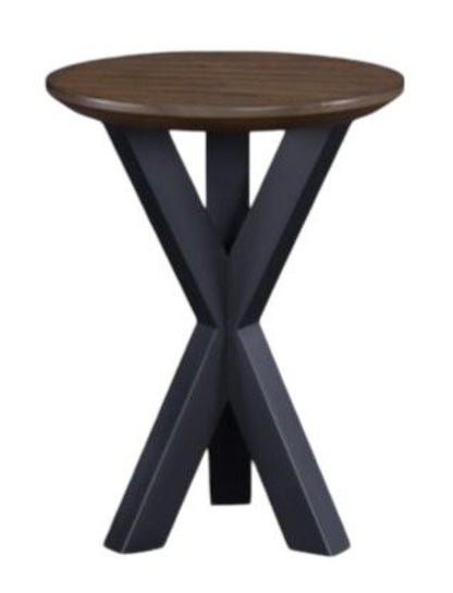 Nevada Mindi Wood Round Lamp Table