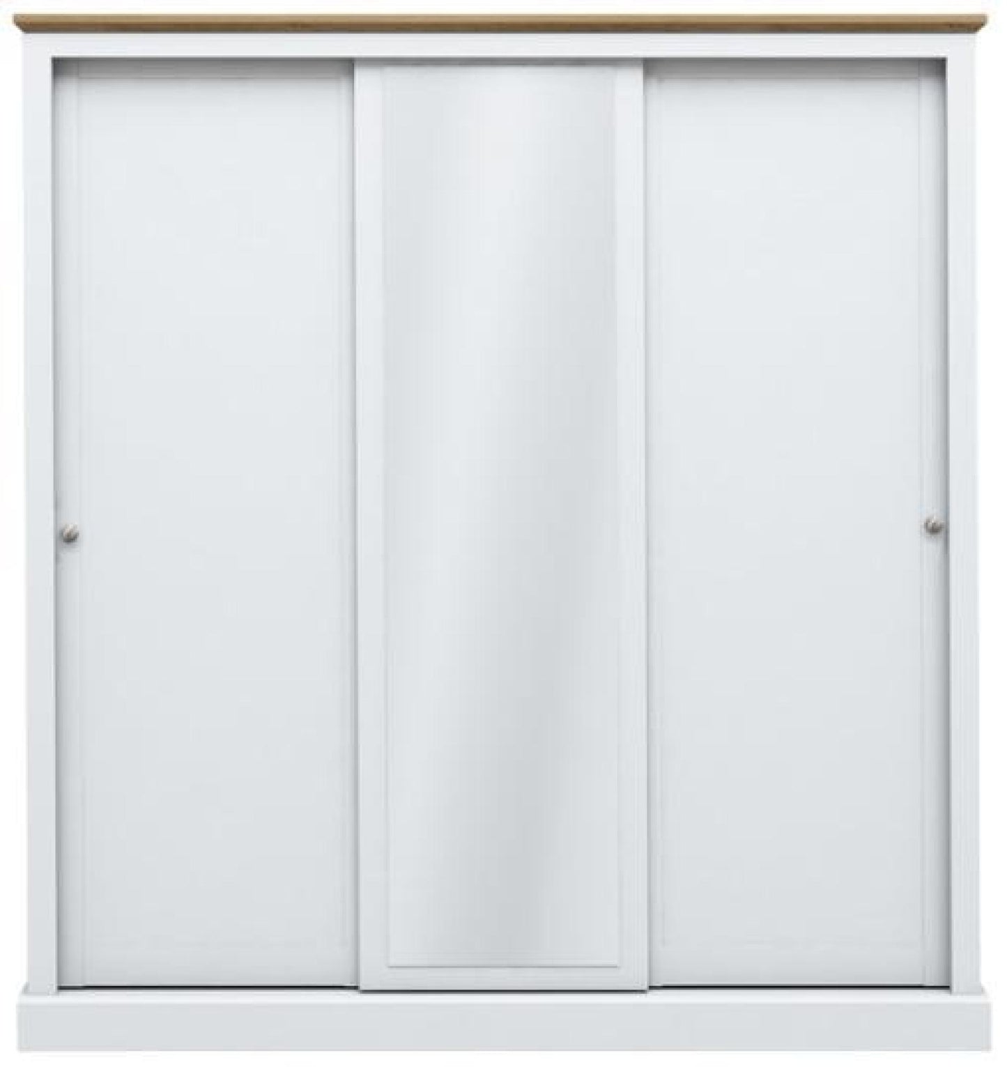 Devon White 3 Door Sliding Wardrobe