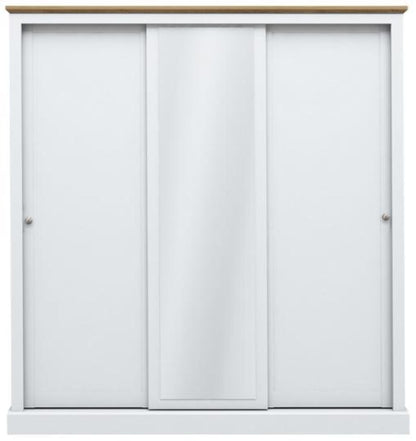 Devon White 3 Door Sliding Wardrobe