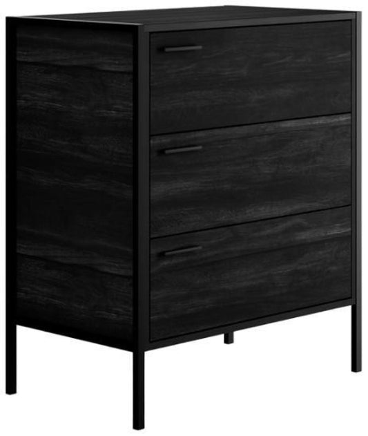 Hoxton Black 3 Drawer Chest