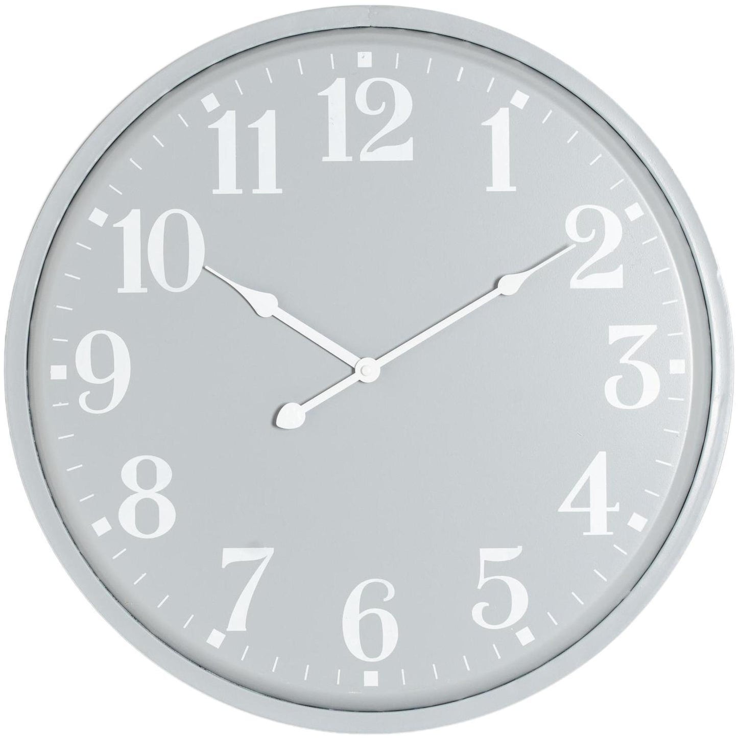 Grey Metal Ashmount Wall Clock - 49cm x 49cm