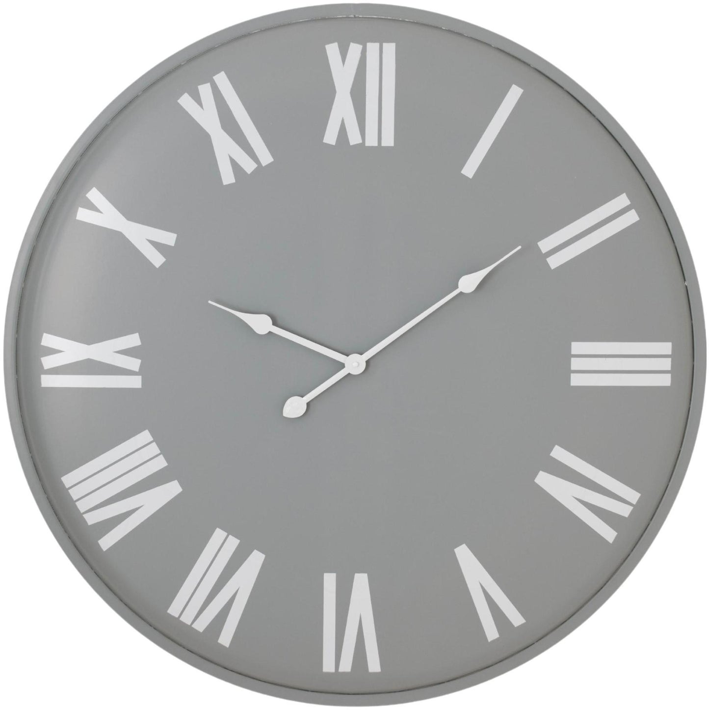 Rothay Grey Metal Large Wall Clock - 80cm x 80cm