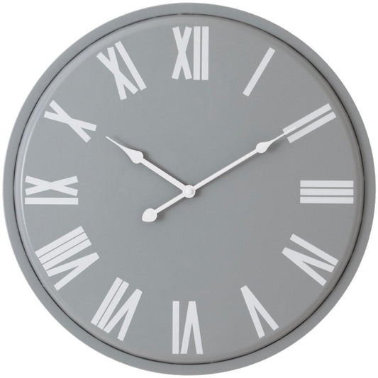 Rothay Grey Metal Wall Clock - 49cm x 49cm