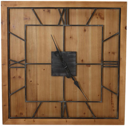 Williston Square Wooden Wall Clock - 60cm x 60cm