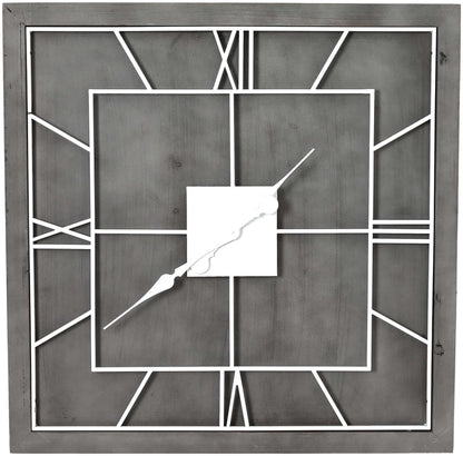 Williston Grey Square Wall Clock - 60cm x 60cm