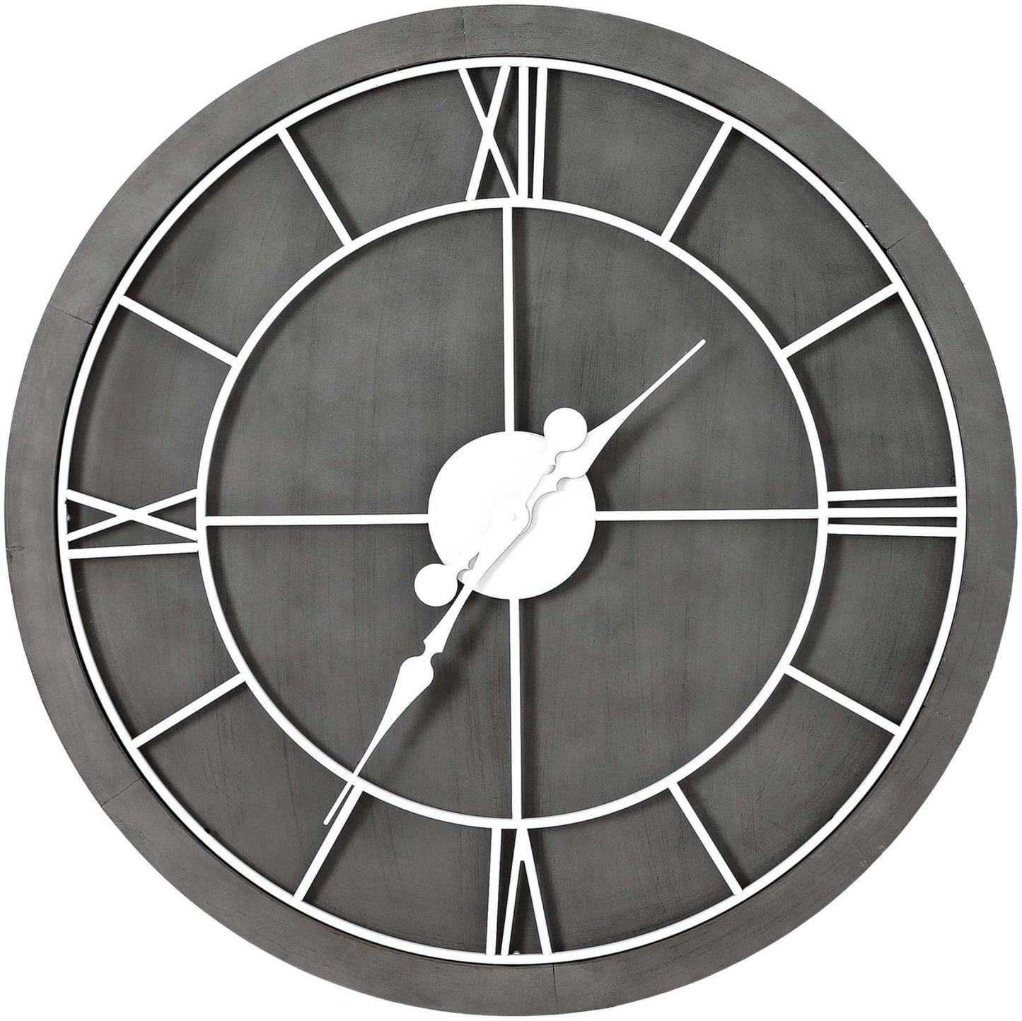 Williston Grey Metal Wall Clock - 60cm x 60cm