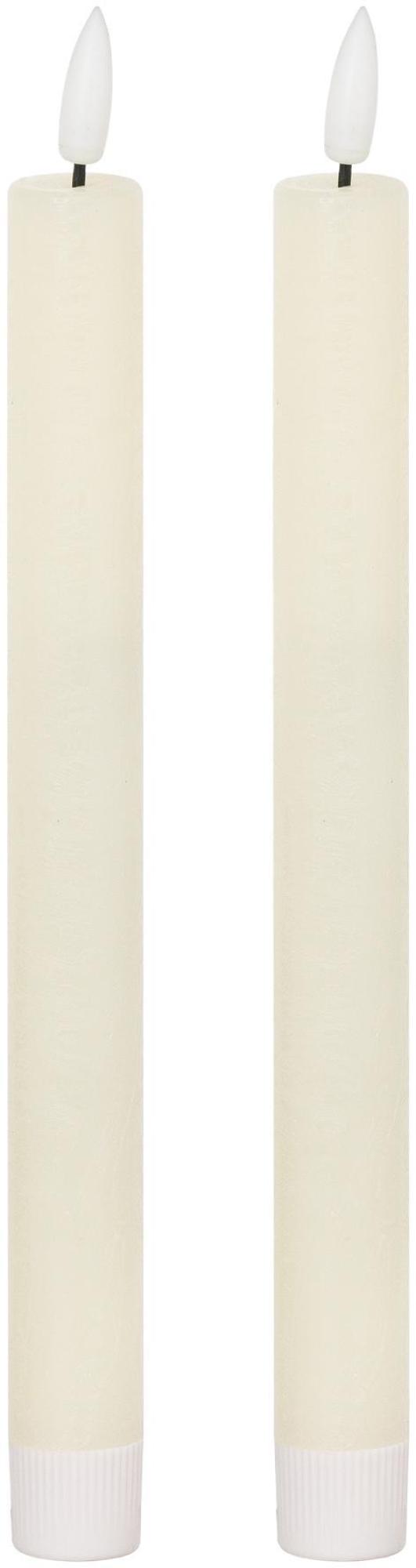 Luxe Natural Glow Ivory Led Dinner Candles