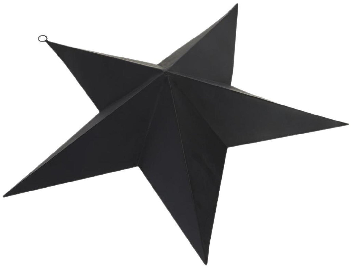 Matt Black Metal Convexed Large Star