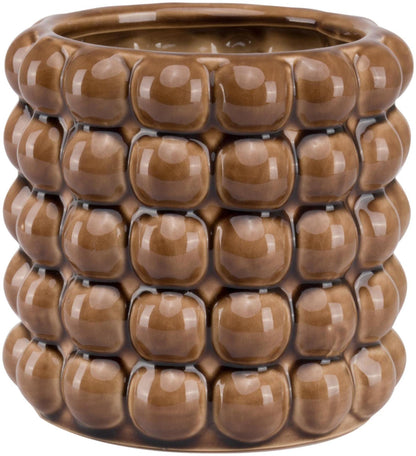 Seville Caramel Ceramic Bubble Planter