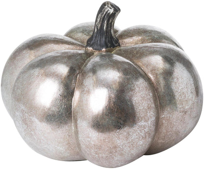 Resin Large Squat Foil Pumpkin