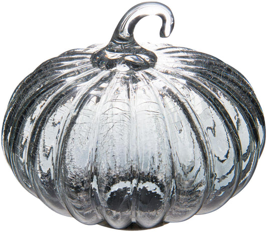 Smoked Midnight Glass Medium Pumpkin