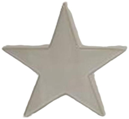 White Ceramic Medium Standing Star Decoration