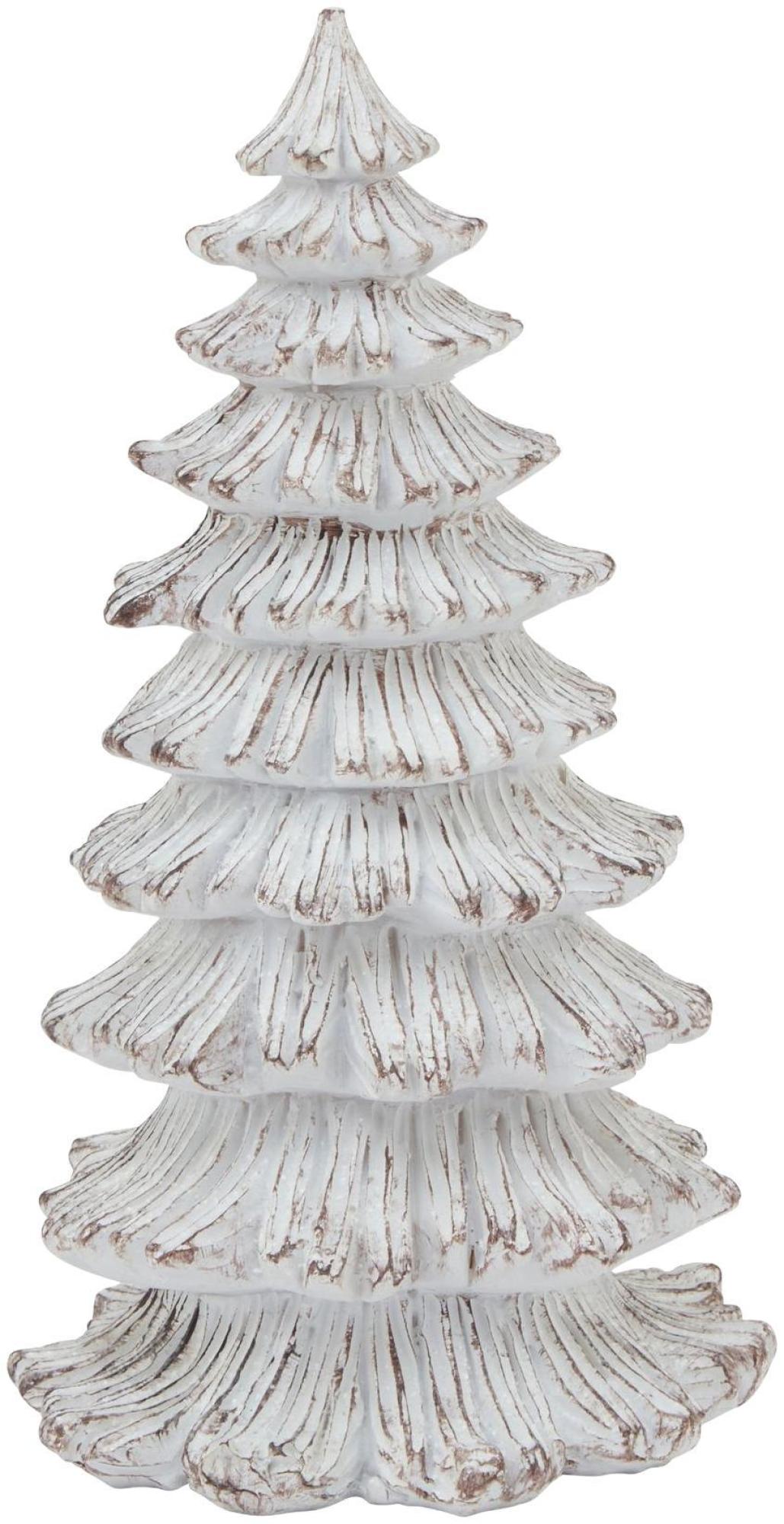 Resin Medium Snowy Fir Tree Sculpture