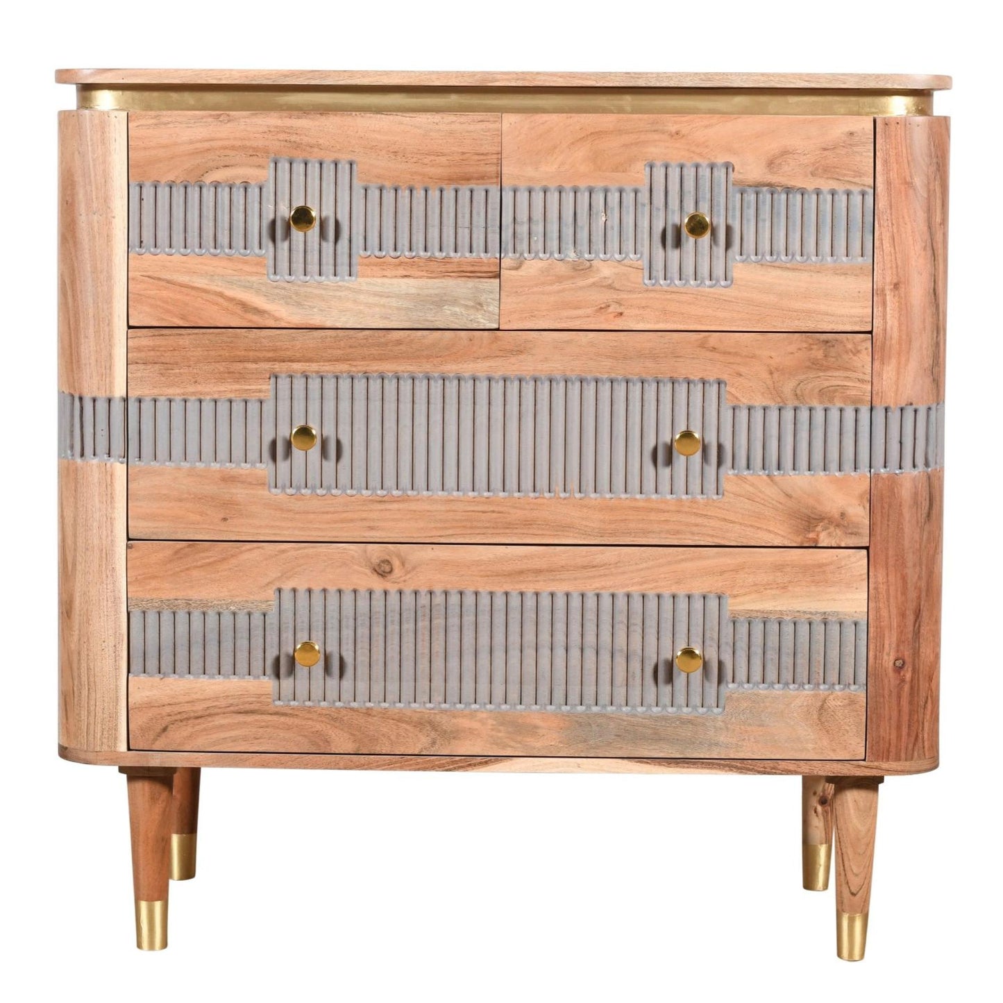 Wilton Acacia Wood 4 Drawer Chest