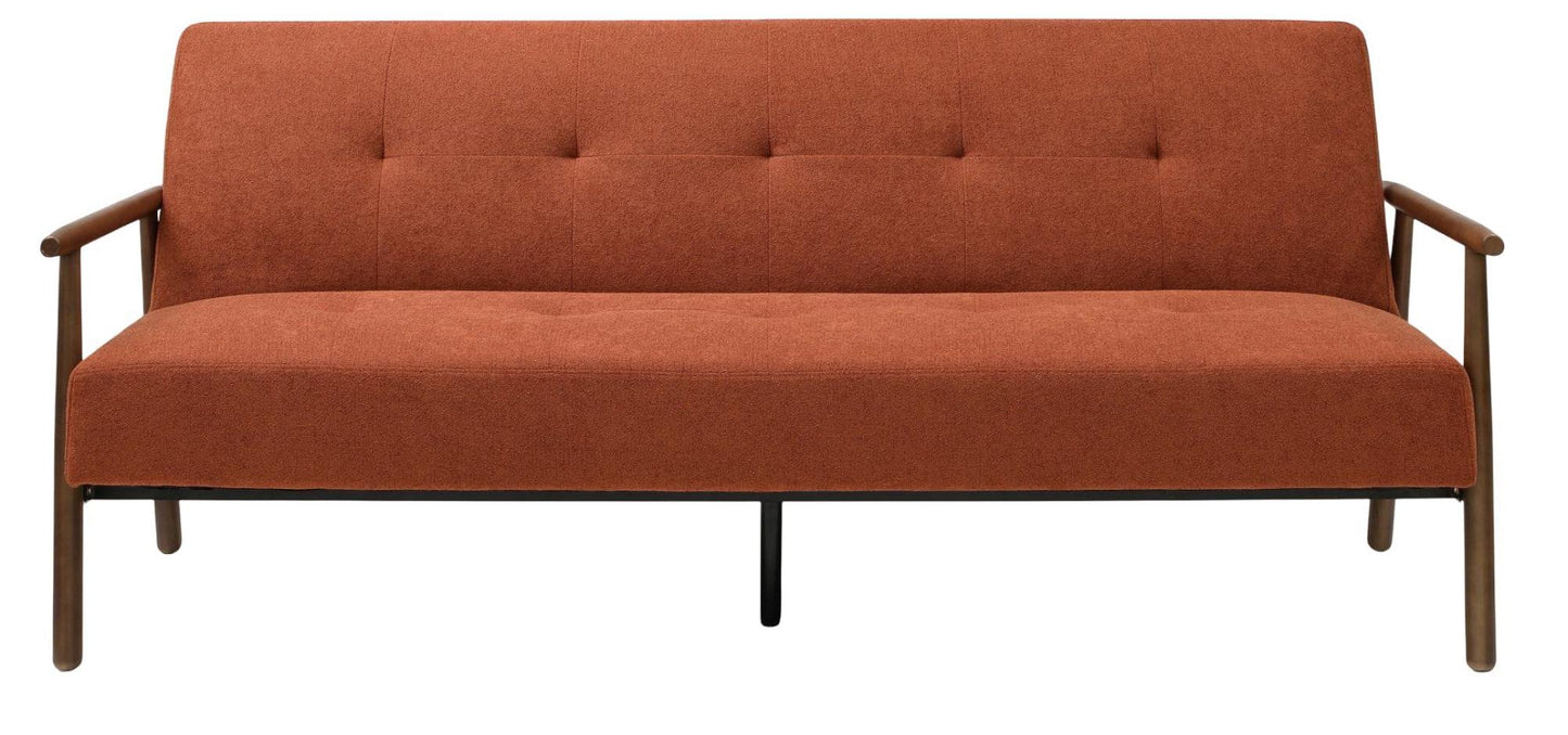 Berkeley Burnt Orange Fabric Sofabed