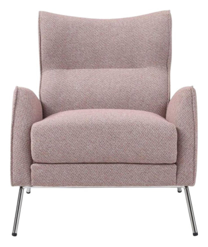 Chloe Pink Fabric Accent Armchair