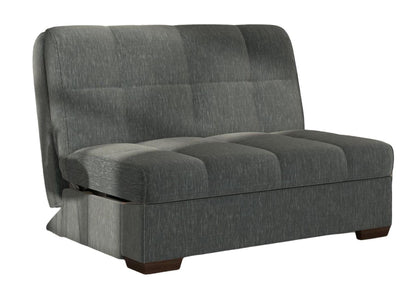 Harper Grey Piero Thunderstorm 2 Seater Fabric Pull Out Sofa Bed