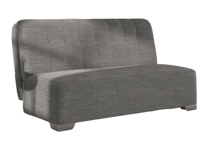 Jude Grey Dalton Steel 2 Seater Fabric Pull Out Sofa Bed