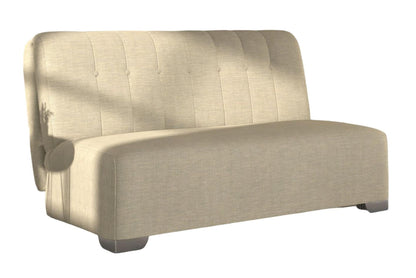 Jude Cream Piero Spring 2 Seater Fabric Pull Out Sofa Bed