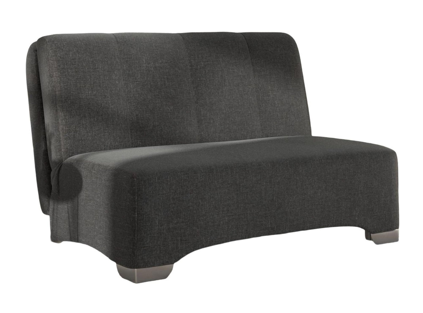 Orla Black Carina Dusk 2 Seater Fabric Pull Out Sofa Bed