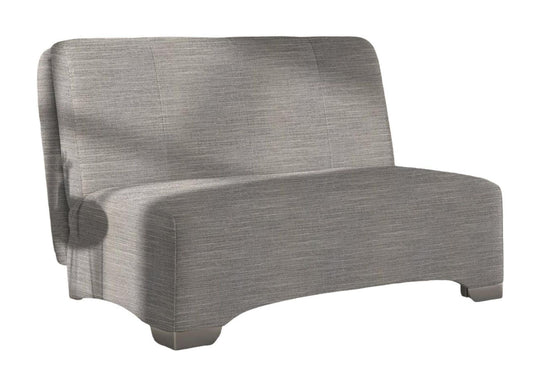 Orla Grey Dalton Steel 2 Seater Fabric Pull Out Sofa Bed