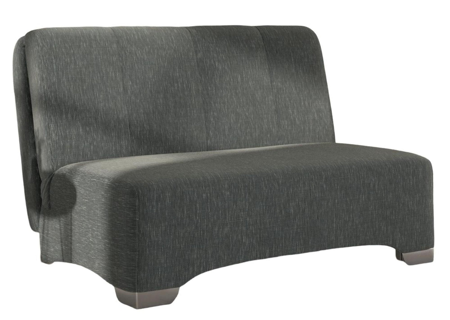 Orla Grey Piero Thunderstorm 2 Seater Fabric Pull Out Sofa Bed