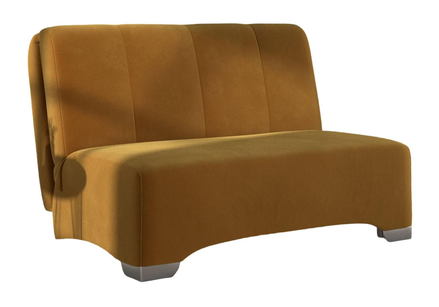 Orla Yellow Sunningdale Saffron 2 Seater Fabric Pull Out Sofa Bed