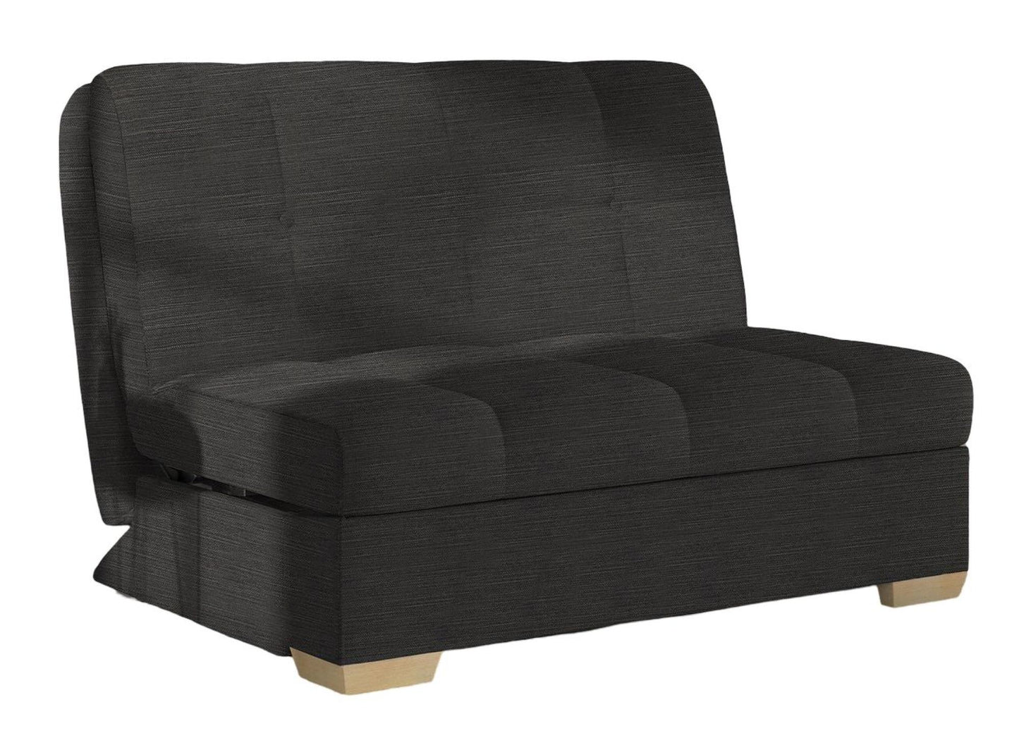 Portman Charcoal Dalton 2 Seater Fabric Pull Out Sofa Bed