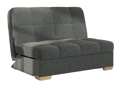 Portman Grey Piero Thunderstorm 2 Seater Fabric Pull Out Sofa Bed