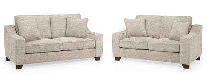 Nebraska Beige Fabric 3+2 Seater Sofa