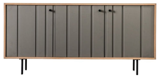 Fuji Oak and Grey 150cm Medium Sideboard - 3 Doors