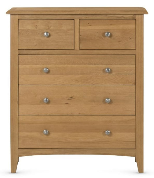 Kilkenny Oak 2+3 Drawer Chest