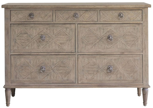 Mustique Mindi Wood 7 Drawer Chest