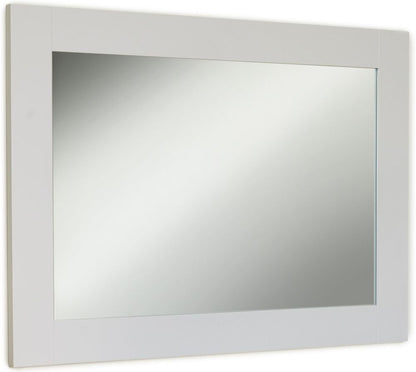 Signature Grey Painted Rectangular Mirror - 81cm-111cm