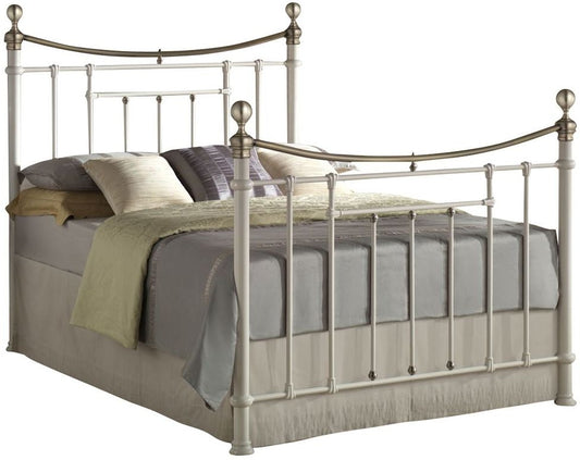 Bronte Cream 4ft 6in Double Metal Bed Frame