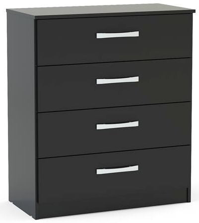 Lynx Black 4 Drawer Chest