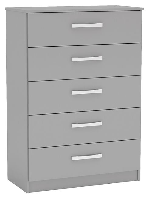 Lynx Grey 5 Drawer Chest