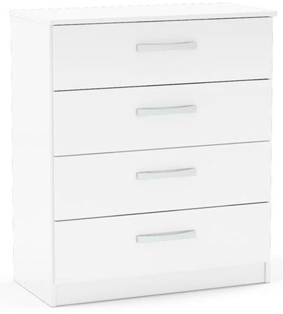 White Lynx 4 Drawer Chest