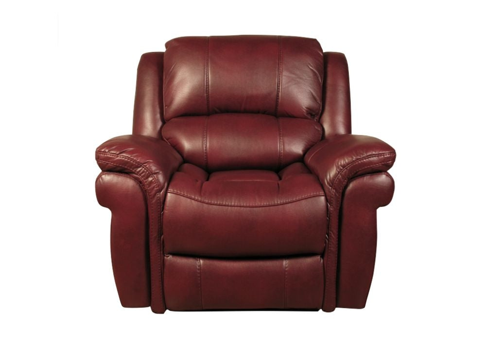 Farnham Burgundy Leather Recliner Armchair