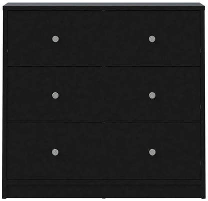 May Black Chest of 3 Drawer