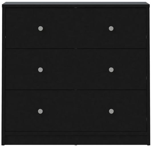 May Black Chest of 3 Drawer